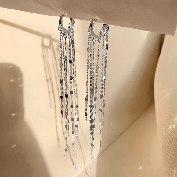 🤍Gold plated tassels earrings - Picture 4 of 4